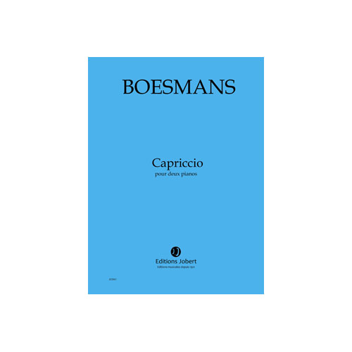 JOBERT Boesmans - Capriccio - 2 Pianos et Orchestre