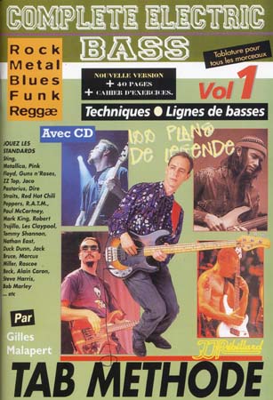 JJREBILLARD Malapert Gilles - Complete Electric Bass Vol.1 + CD