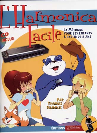 JJREBILLARD Hammje T. - Harmonica Facile Methode Pour Enfants + CD