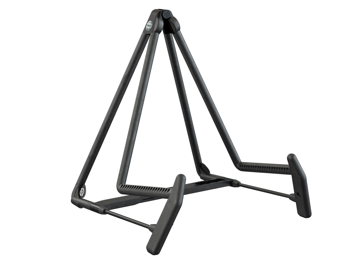K&M 17580 Stand Guitare Acoustique Heli 2 Noir (et Cor)
