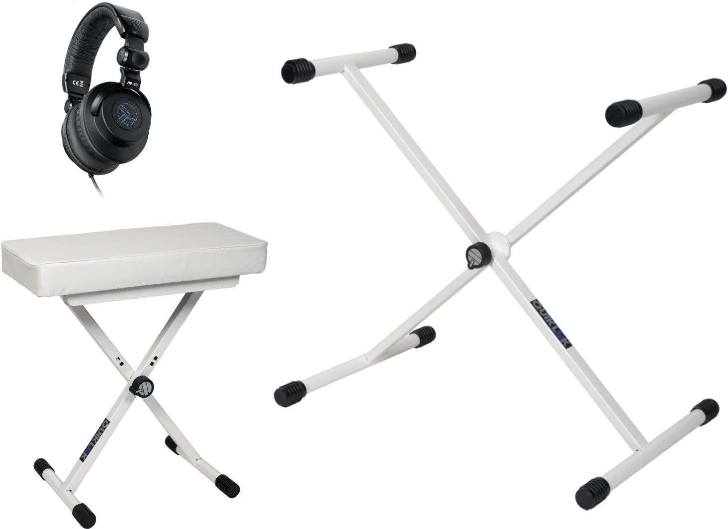 QUIKLOK Pack Stand + Bench + Headphones
