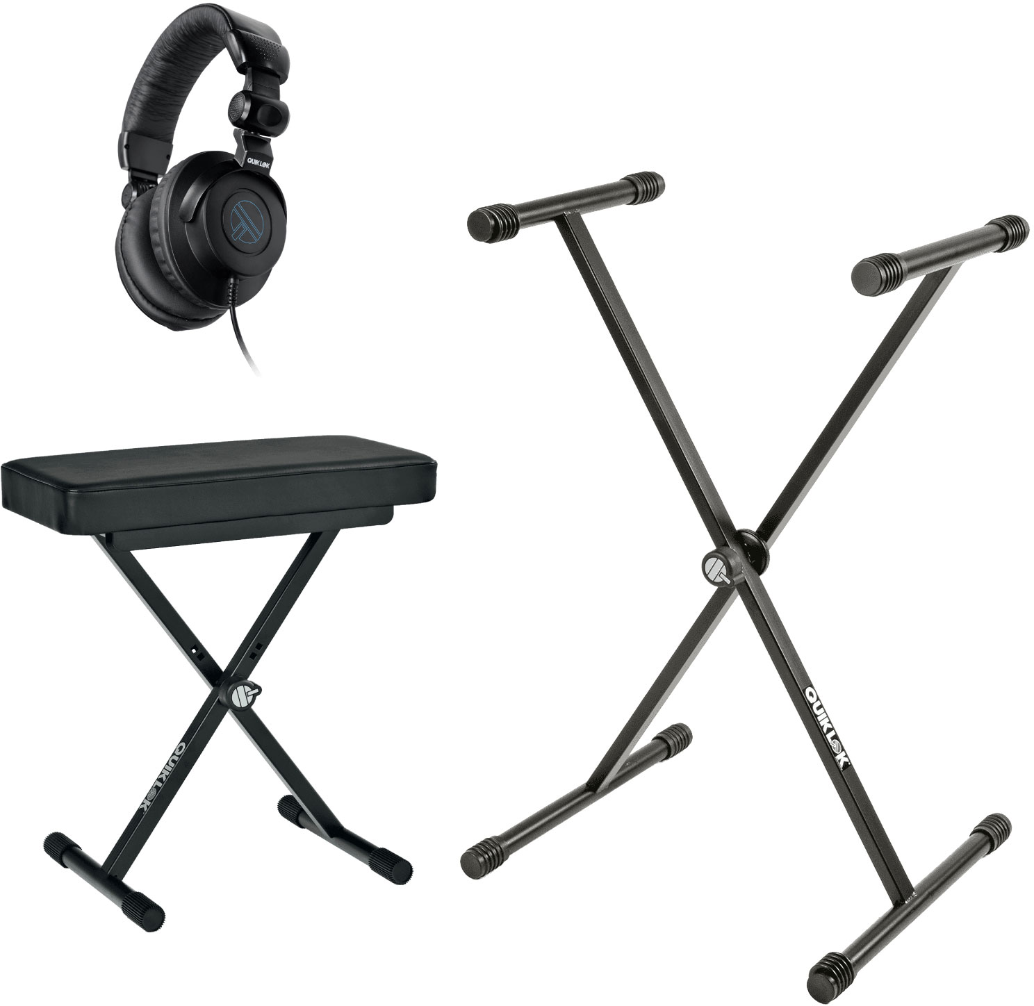 QUIKLOK PACK KEYBOARD STAND + SEAT + HEADPHONES