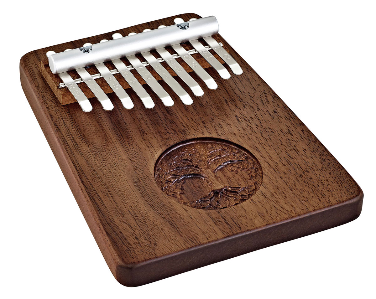SONIC ENERGY MEINL SONIC ENERGY SOLID KALIMBA, 10 NOTES, BLACK WALNUT, TREE OF LIFE