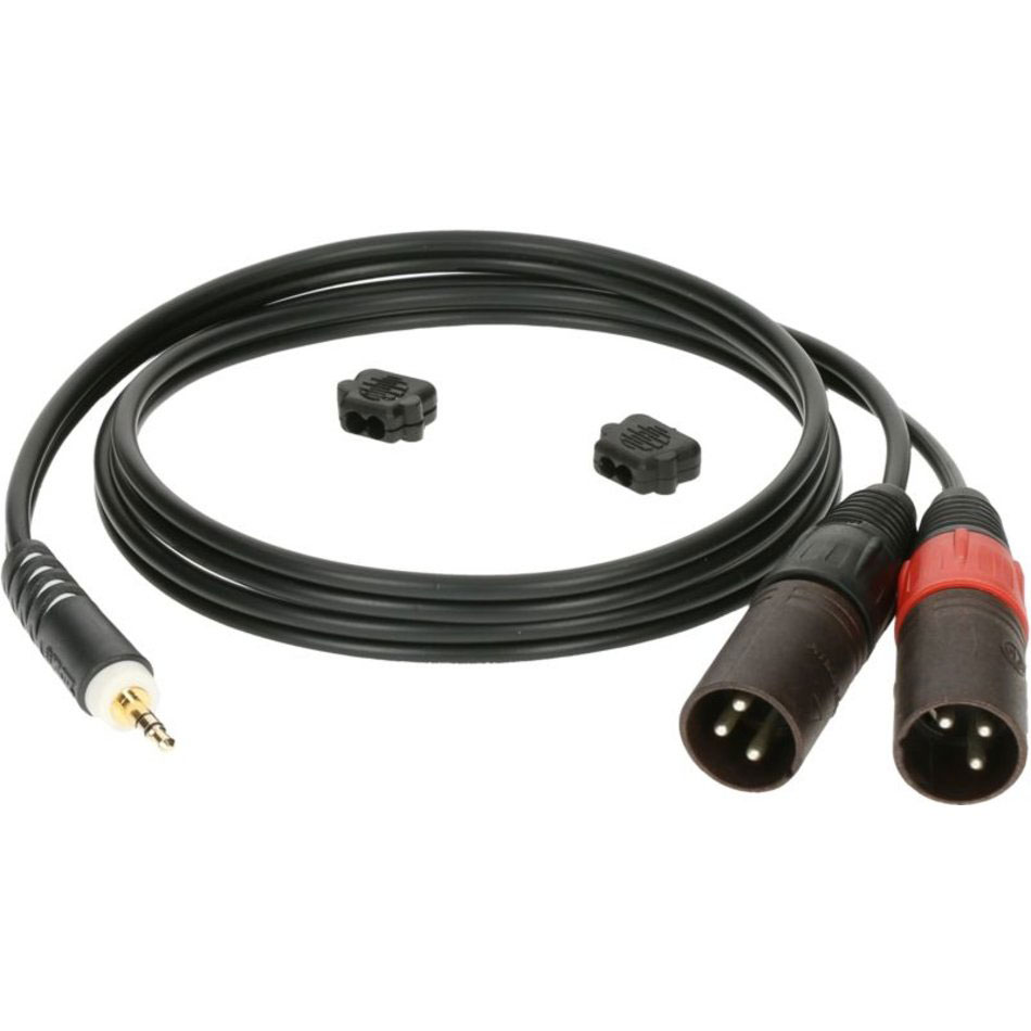 KLOTZ CABLE Y 2 M MINI JACK - 2 XLR MALE 