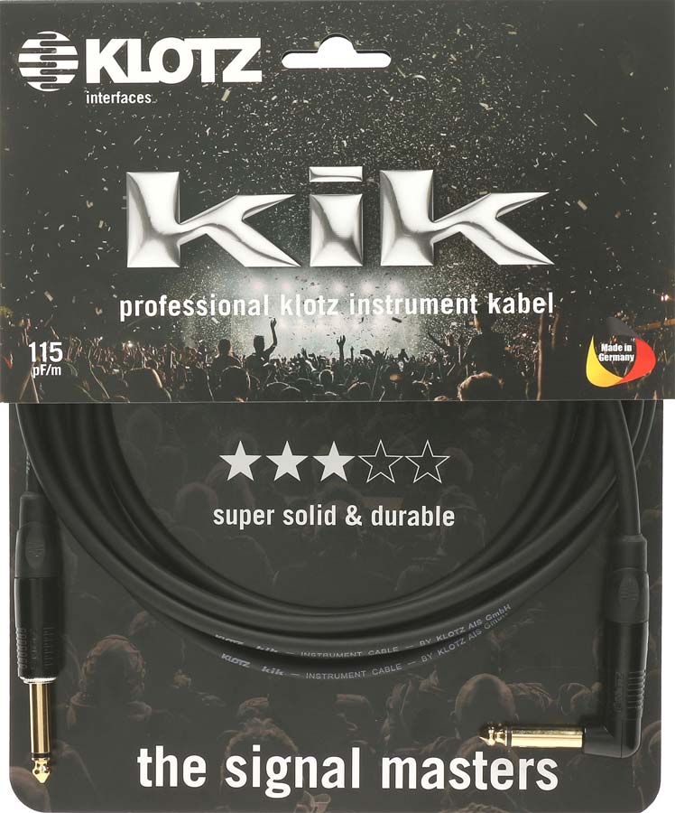 KLOTZ Kikkg Pro 4,5M Noir Straight/Angled