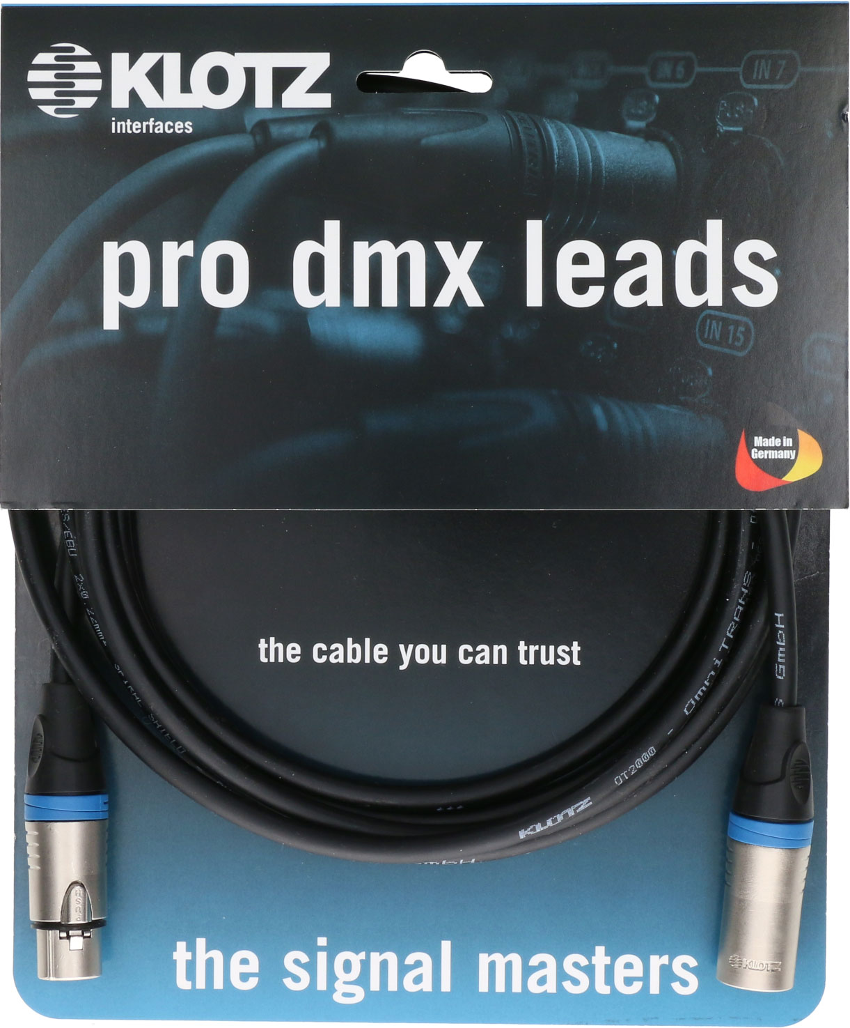 KLOTZ Cable DMX XLR 3 - 2 M