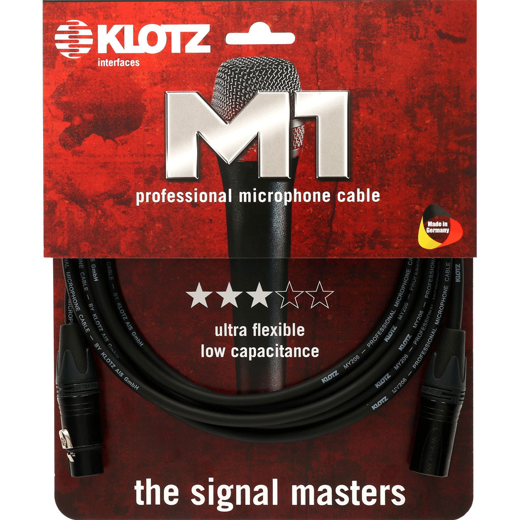 KLOTZ Cable Micro XLR 5 M Male Femelle Neutrik