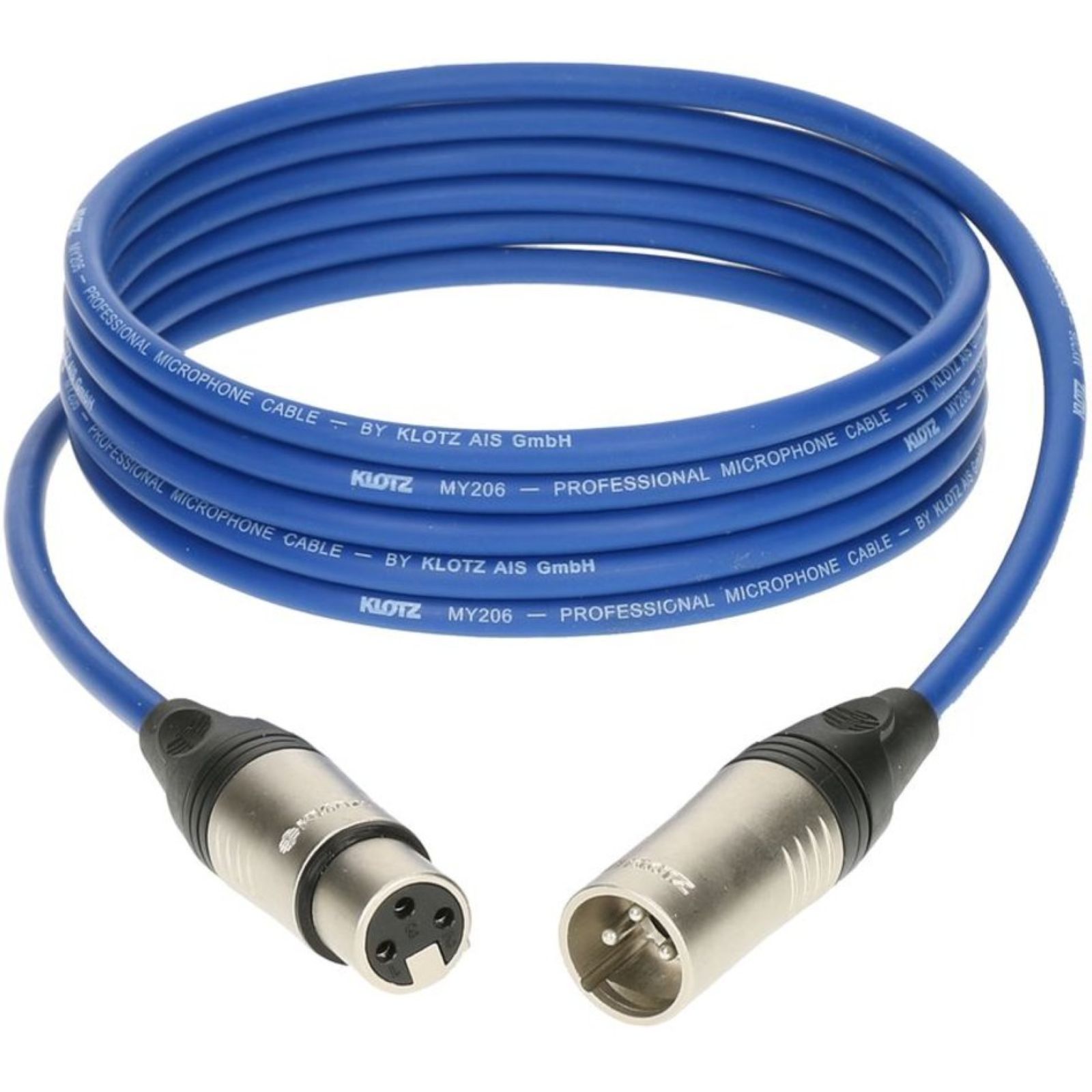 KLOTZ Cable Micro XLR 2M Bleu