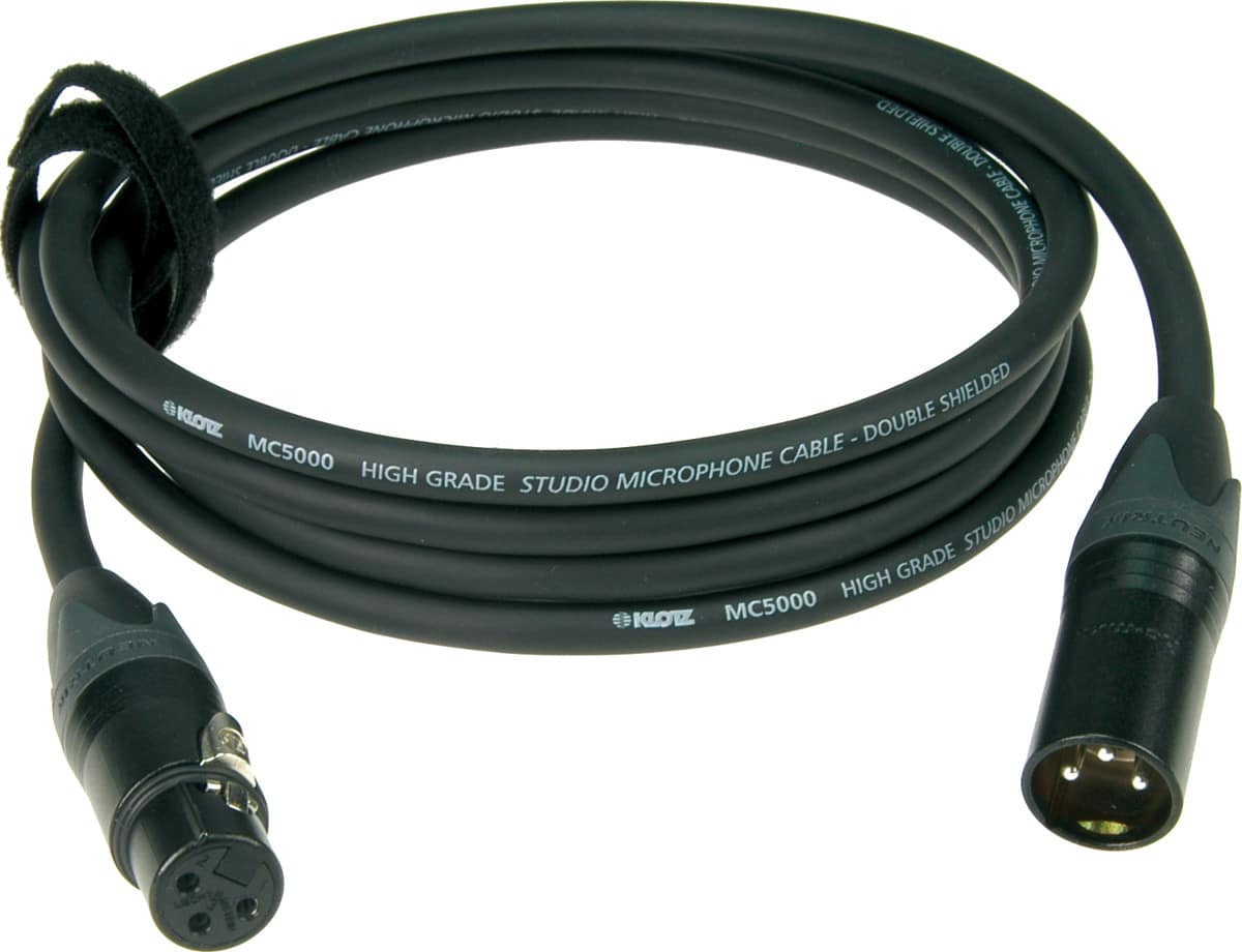 KLOTZ M5 6 M CABLE MICRO HAUT DE GAMME NOIR