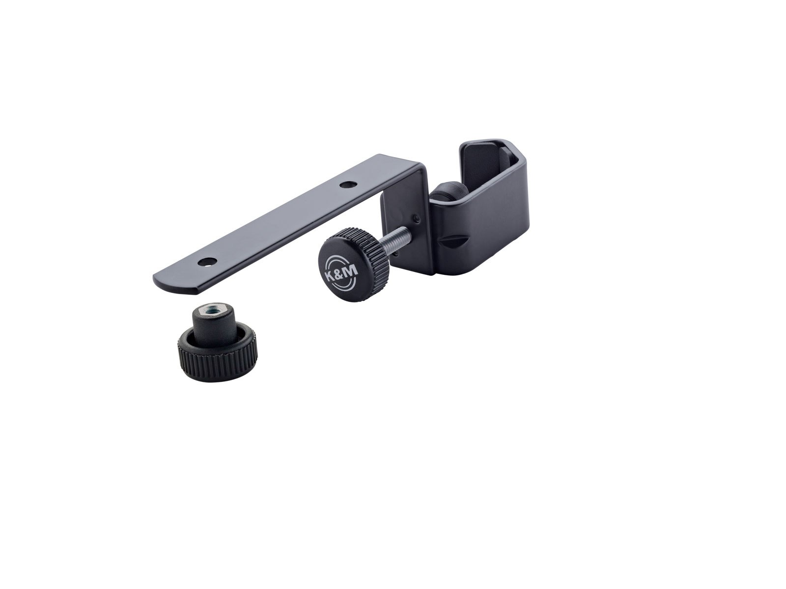 K&M 12210 SUPPORT UNIVERSEL AVEC VIS DE SERRAGE- NOIR