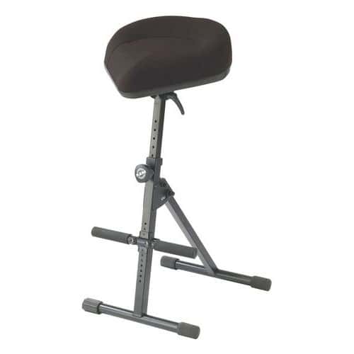 K&M TABOURET PNEUMATIC NOIR FABRIC