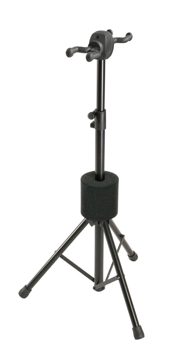 K&M Black Guitar Stand Double - 17620