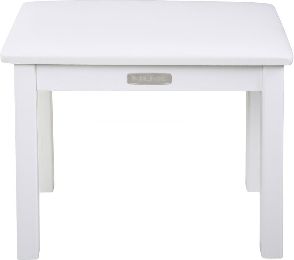NUX WHITE WOOD PIANO BENCH