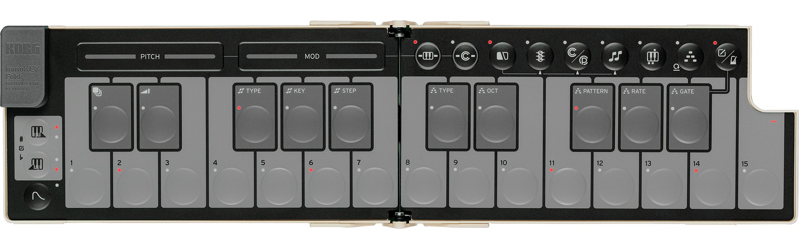 KORG NanoKey Fold Sand Beige