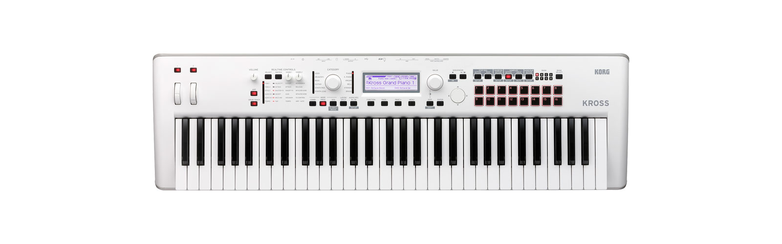 KORG KROSS2 61 TOUCHES BLANC