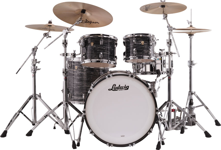 LUDWIG DRUMS L88204Ax1Q - Mod Classic Maple Stage 22/10/12/16 - Vintage Black Oyster