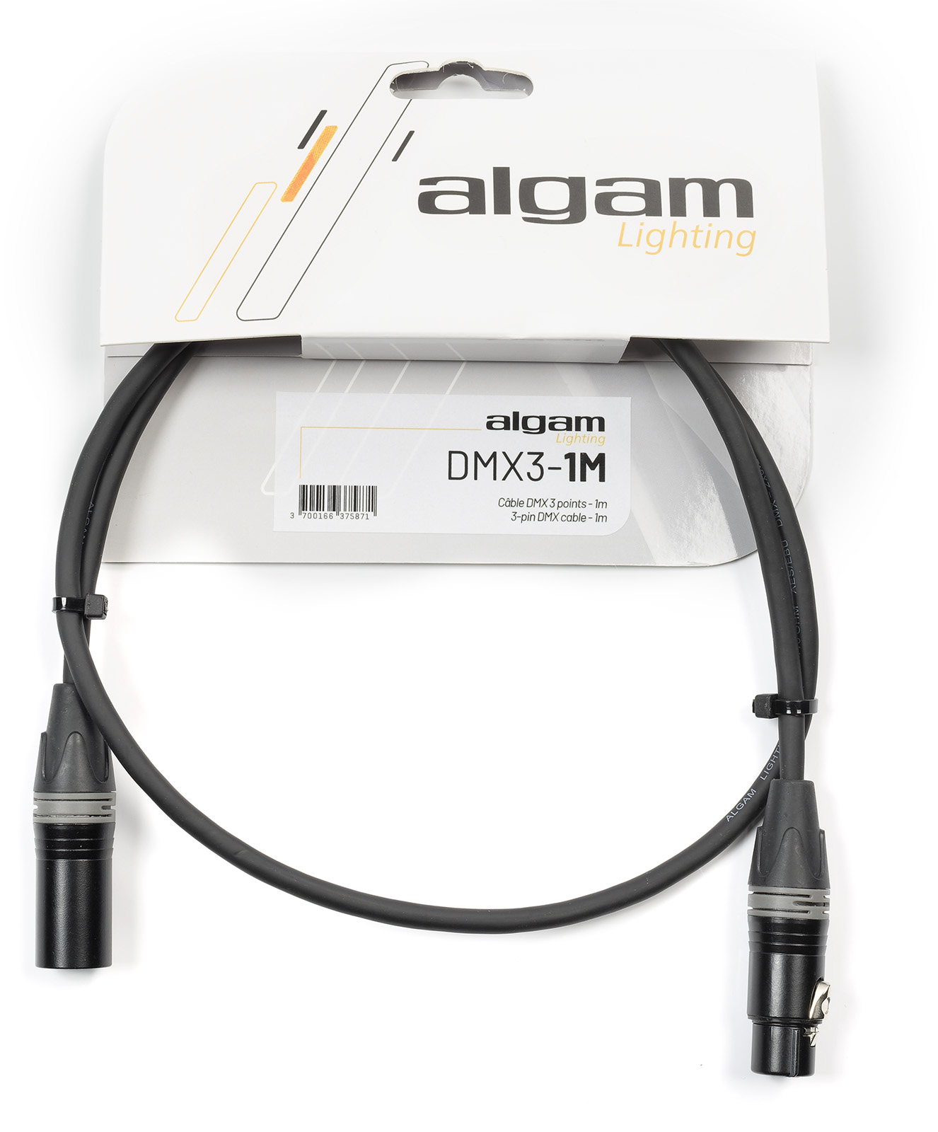 ALGAM LIGHTING DMX cable 3-pin - 1M