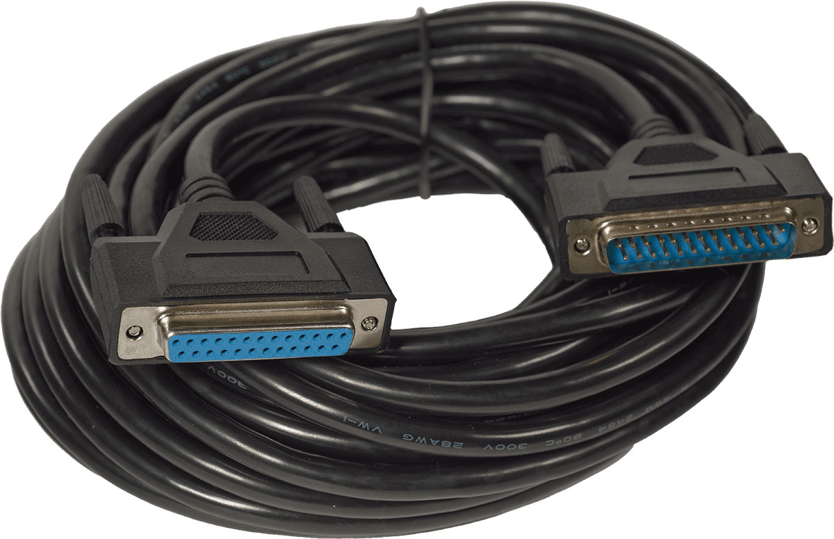 ALGAM LIGHTING BLACK CABLE ILDA 10 METERS FOR SPECTRUM