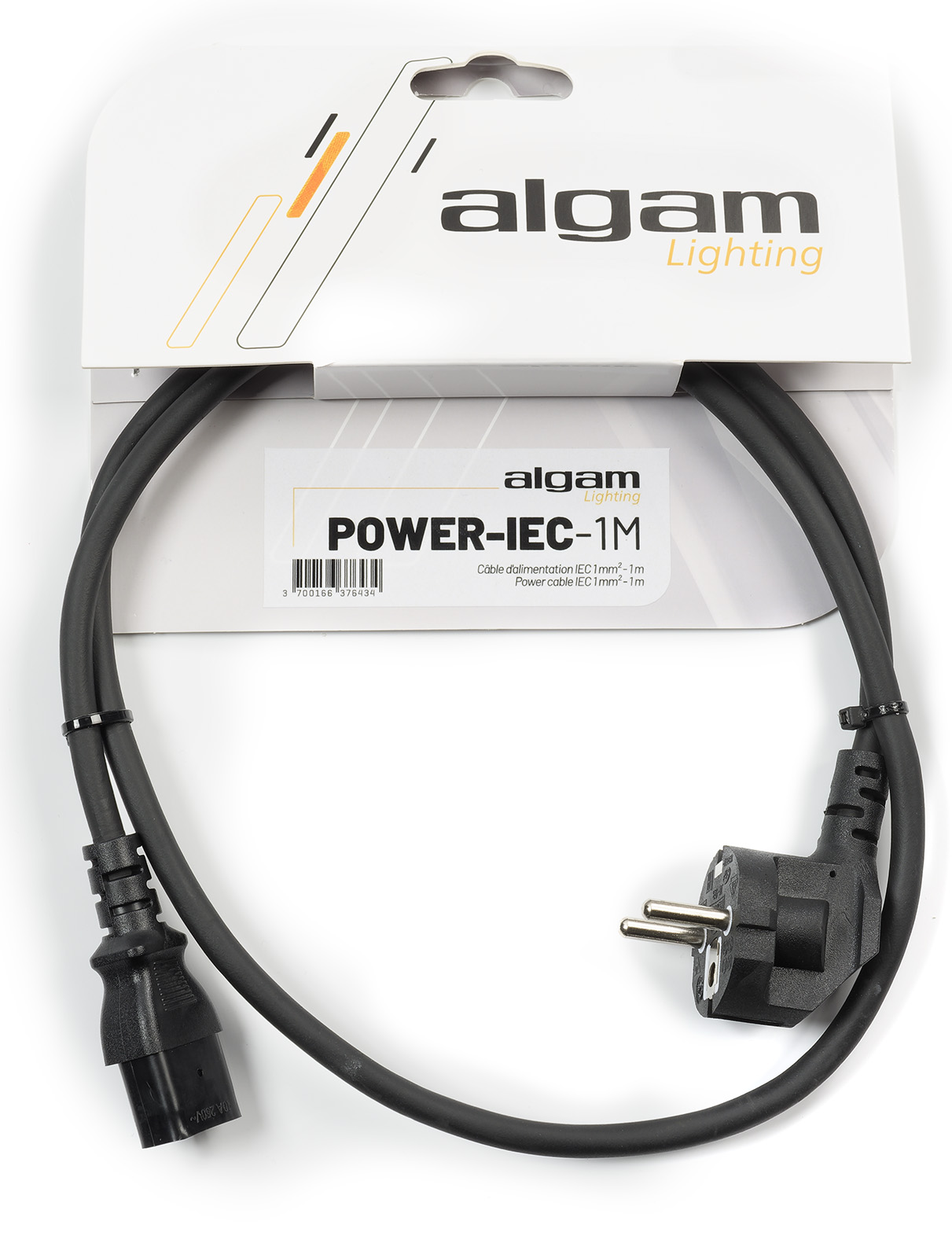 ALGAM LIGHTING IEC power cable - 1M