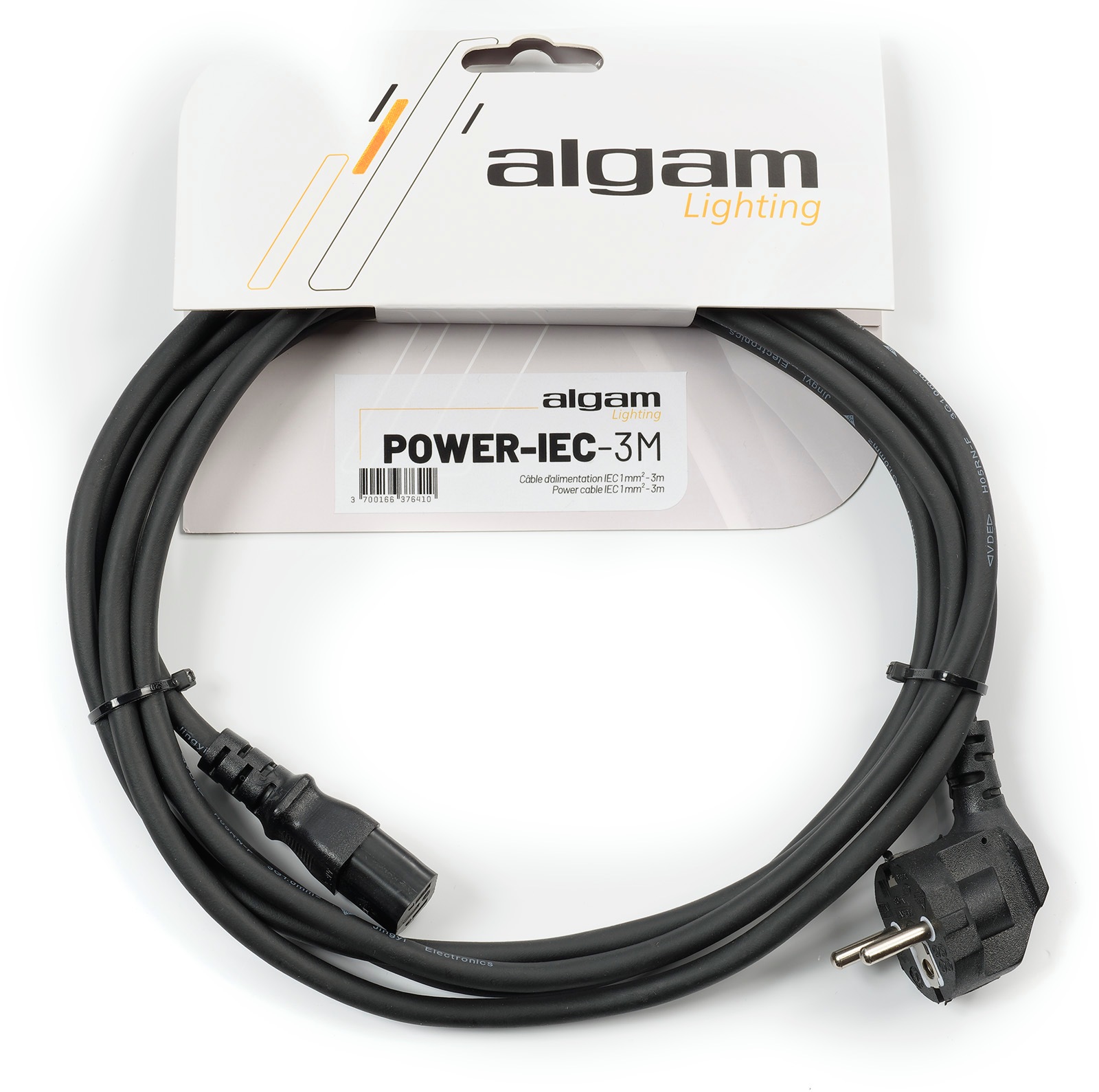ALGAM LIGHTING IEC power cable - 3M