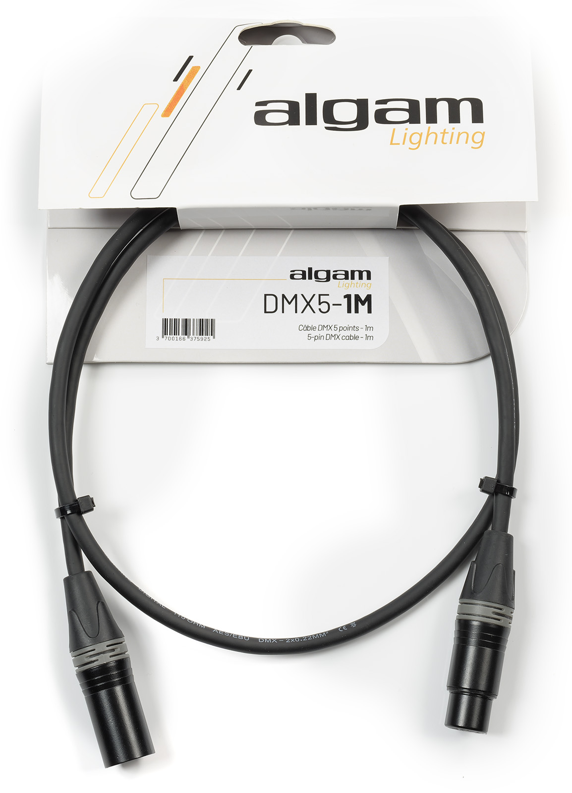 ALGAM LIGHTING DMX 5-pin cable - 1M