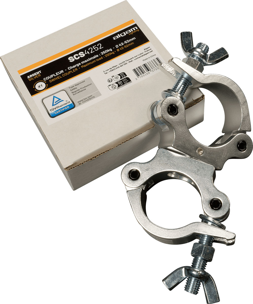 ALGAM LIGHTING COUPLER 42-52MM 250KG SILVER