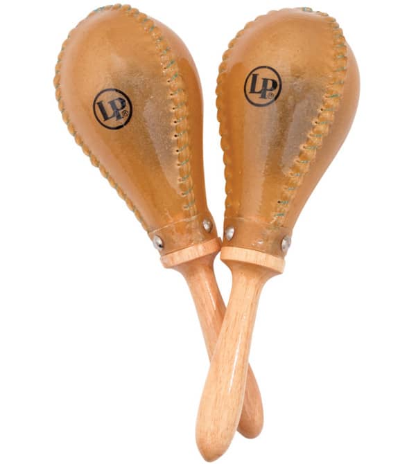 LP LATIN PERCUSSION LP393-RH - MARACAS SALSA RAWHIDE PEAU ANIMALE 