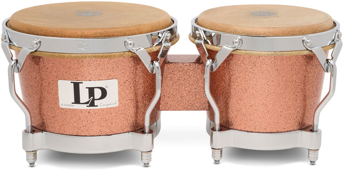 LATIN PERCUSSION Bongos Martin Cohen Ltd. Champagne Sparkle LP200F-Mc