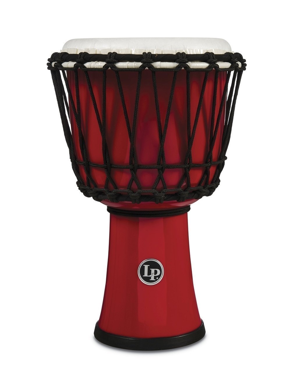 LATIN PERCUSSION LP1607RD Djembe World 7-inch Rope Tuned Circle Rouge