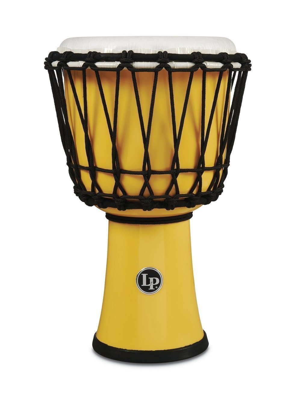 LP LATIN PERCUSSION LP1607YL DJEMBE WORLD 7-INCH ROPE TUNED CIRCLE JAUNE