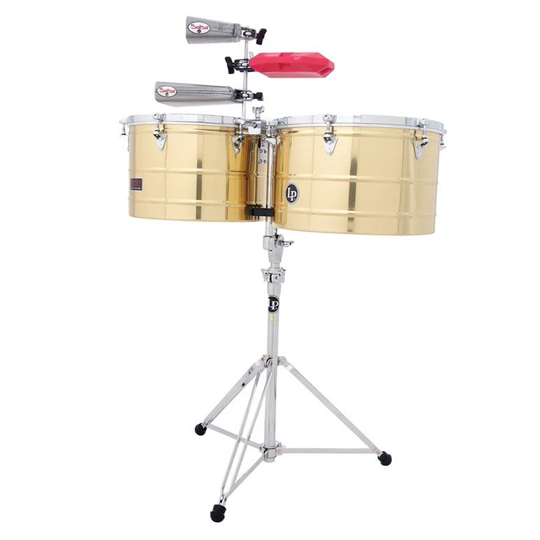 Lp Latin Percussion Lp1516b 15 Et 16 Timbales Prestige Solid Brass