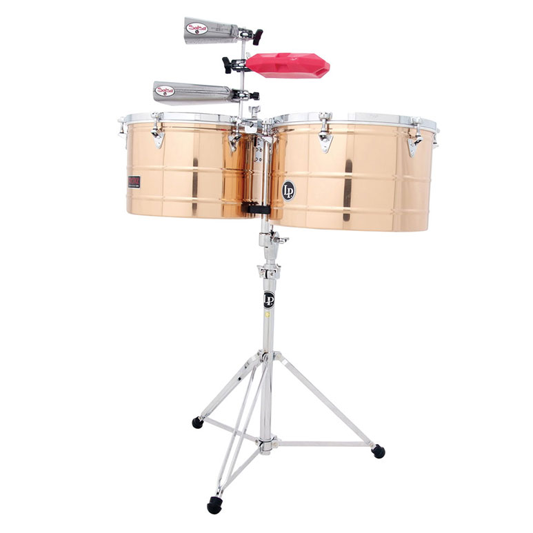 Lp Latin Percussion Lp1516bz 15 Et 16 Timbales Prestige Bronze