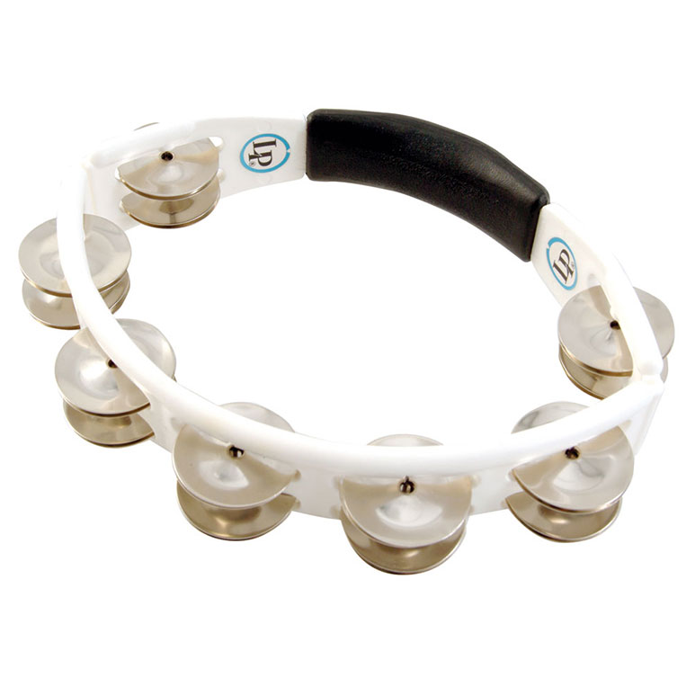 LATIN PERCUSSION LP152 Tambourins Cyclop A Main Blanc