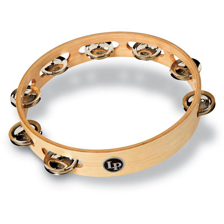LATIN PERCUSSION LP380A TAMBOURINE PROFESSIONAL 1 ROW 10