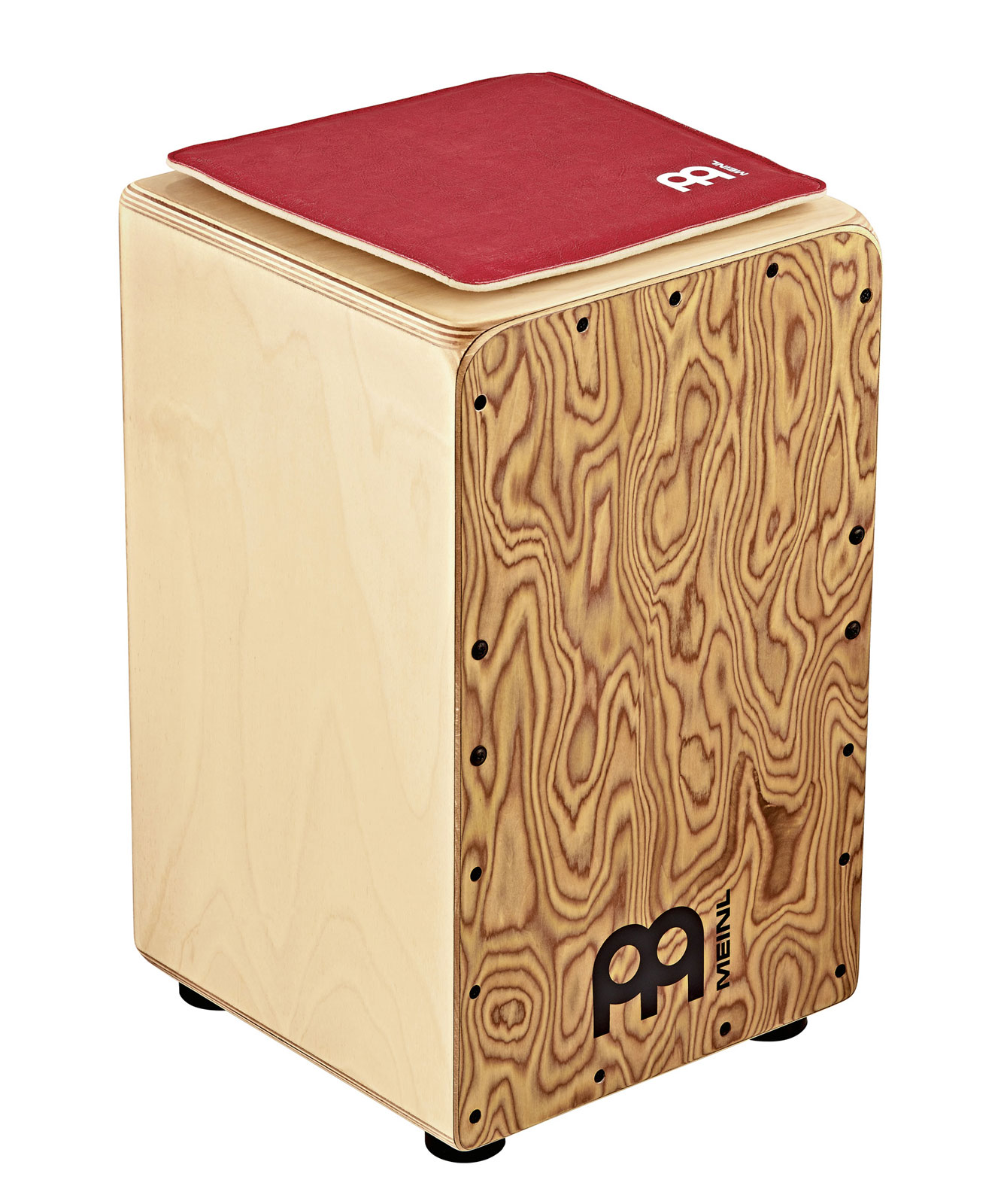 MEINL PERCUSSION SYNTHETIC LEATHER CAJON SEAT, VINTAGE RED