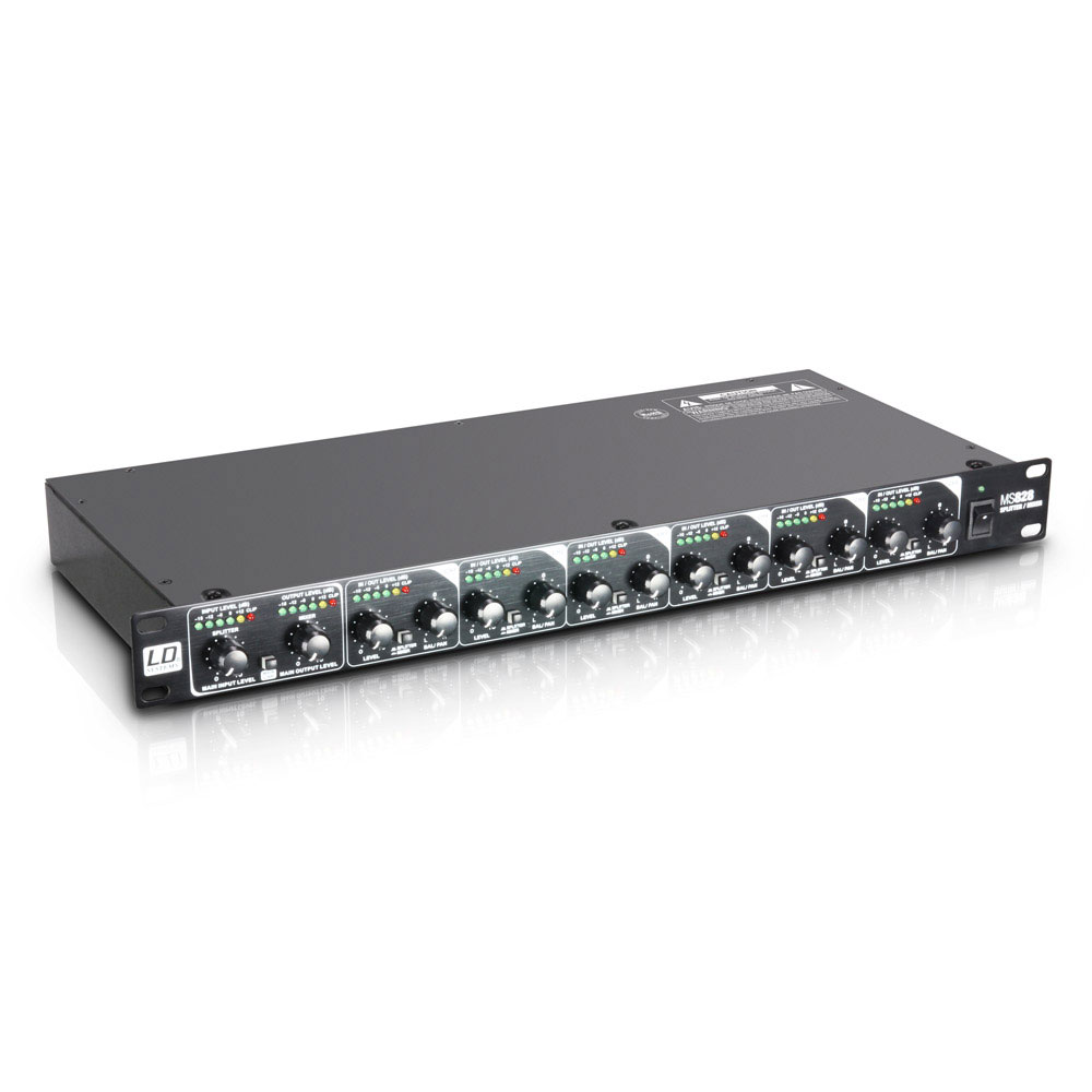 LD SYSTEMS LD MS 828-19 INCH 8-KANAALS SPLITTER-MIXER