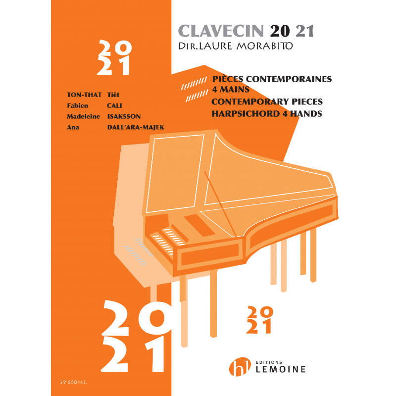LEMOINE Morabito - Clavecin 20-21 - Pieces Contemporaines 4 Mains