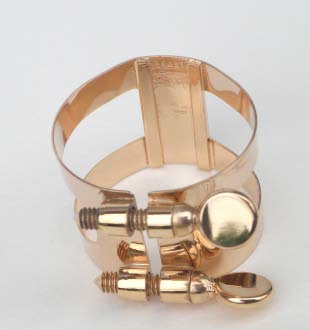 BONADE Bb CLARINET LIGATURE GOLD PLATED - INVERTED