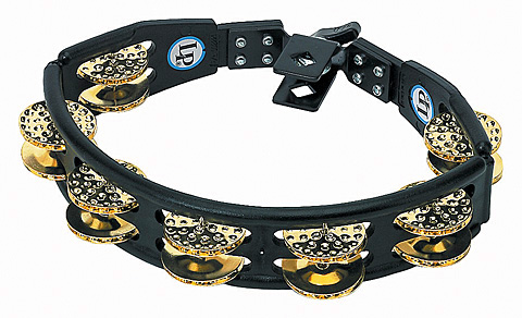 LATIN PERCUSSION LP179 - TAMBOURINE CYCLOP BRASS HAMMERED MOUNTABLE 