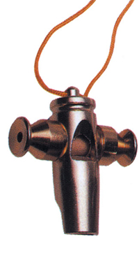 LATIN PERCUSSION LP352 - WHISTLE SAMBA TRI-TONE METAL GOLD 