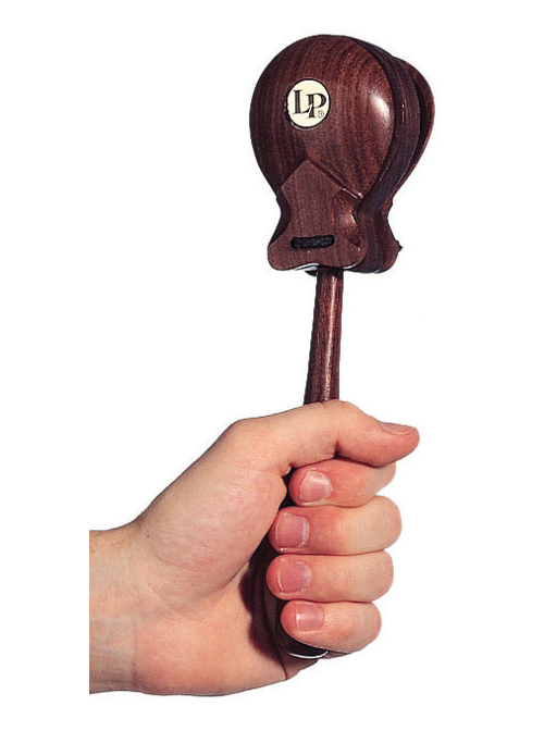 LATIN PERCUSSION LP430 - CASTANETS PRO ROSEWOOD SUR MANCHE (PAIR)