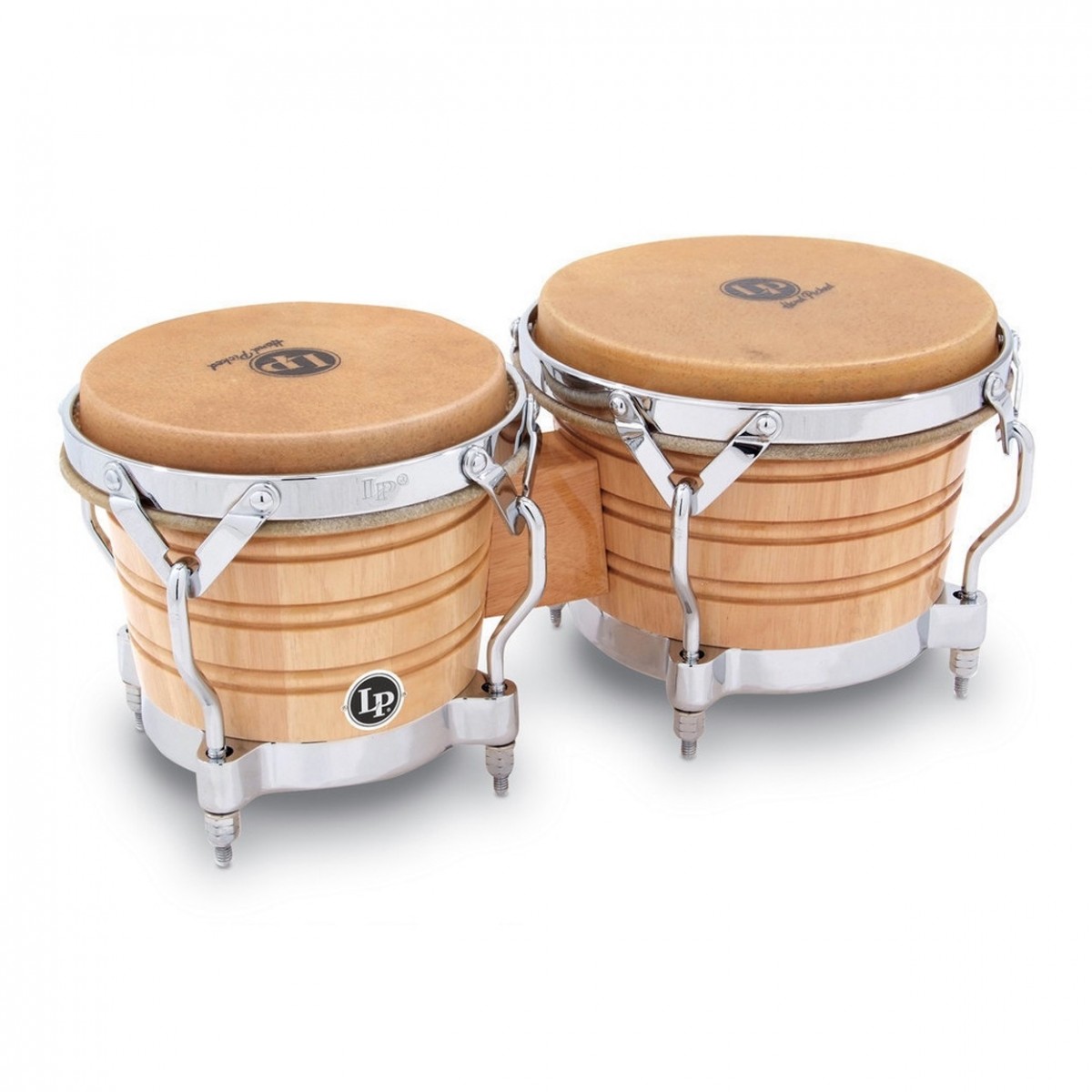LATIN PERCUSSION LP201AX-2 - BONGOS GENERATION II - NATURAL - (CHROME HARDWARE) 