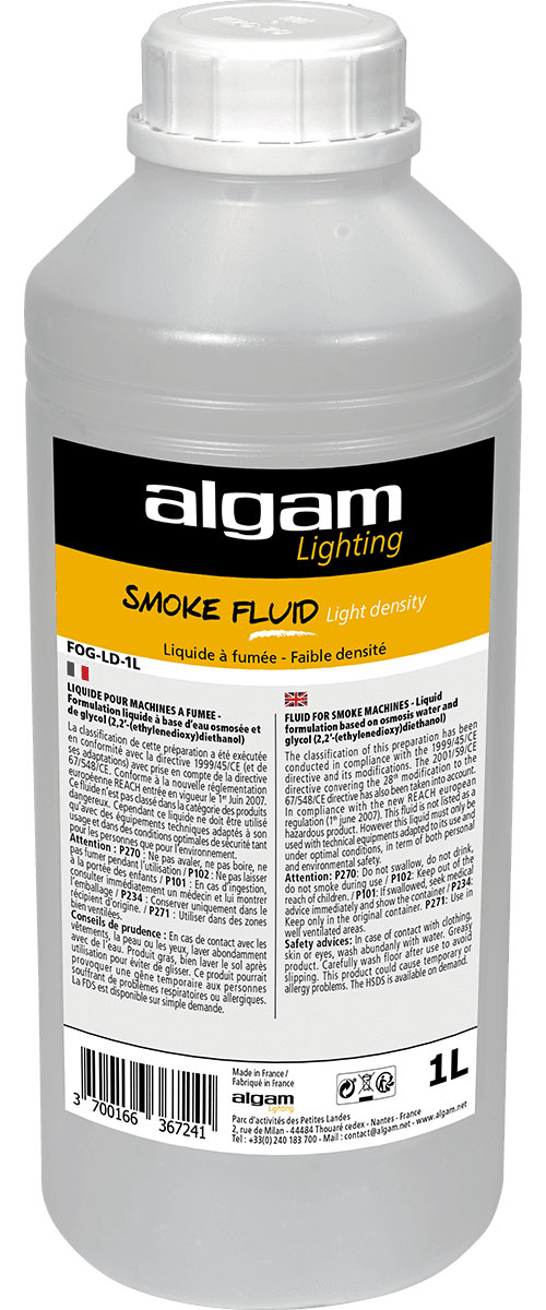 ALGAM LIGHTING Liquide à Fumée Faible Densité 1L