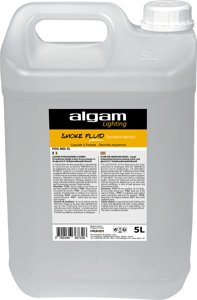 ALGAM LIGHTING Liquide à Fumée Moyenne Densité 5L