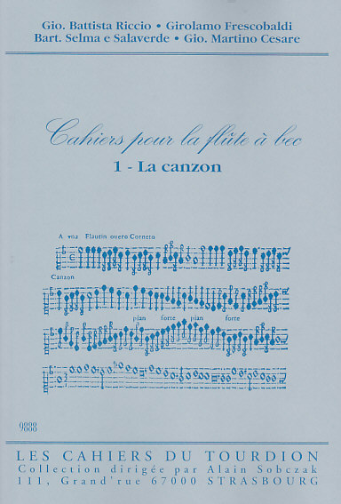 CAHIERS DU TOURDION CAHIER DE LA FLUTE A BEC VOL. 1 - FLB SOPRANO