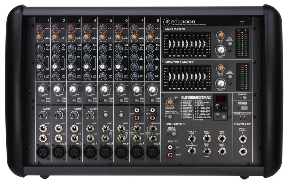 Mackie Mixer Amplifie Ppm1008 Sono Consoles de mixage Achat en