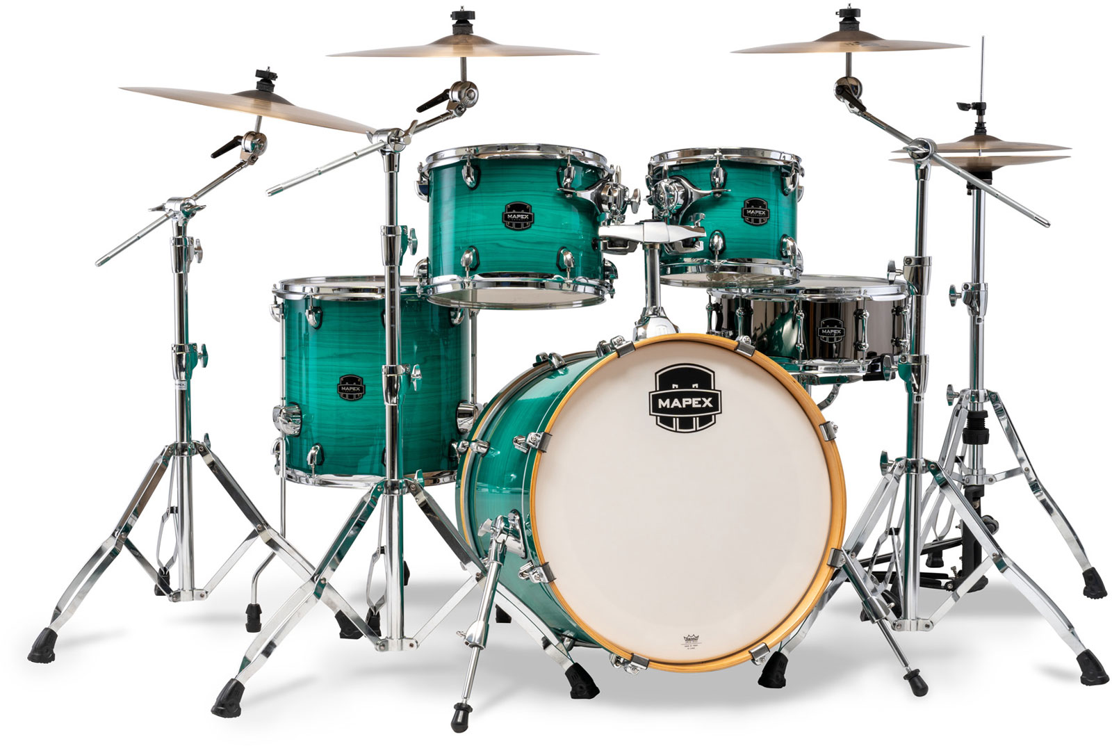 MAPEX armory fusion 5 drum shells jade stone