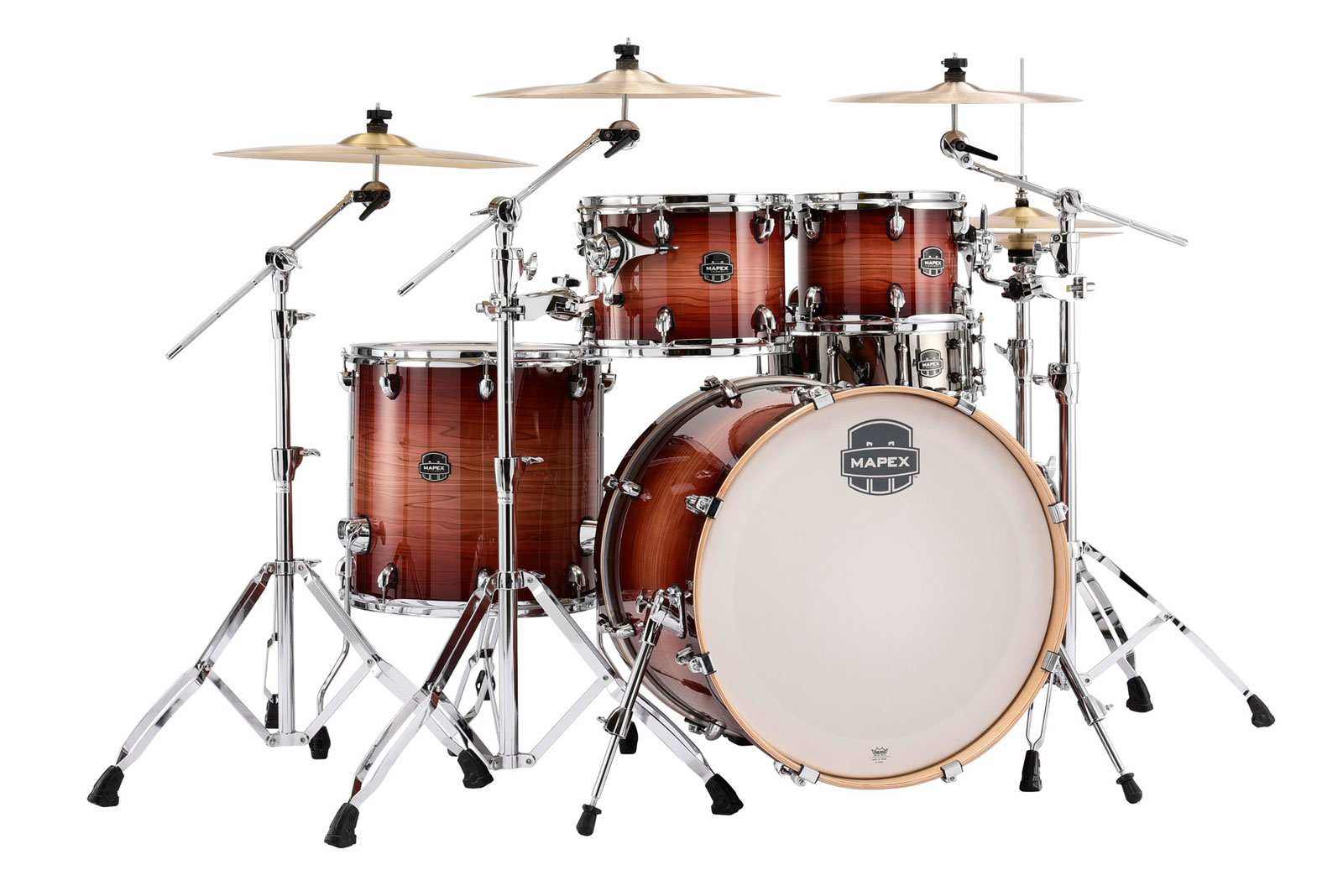 MAPEX AR529S-DW - ARMORY 5-DELIGE STAGE ROCK 22 REDWOOD BURST (ZONDER HARDWARE)