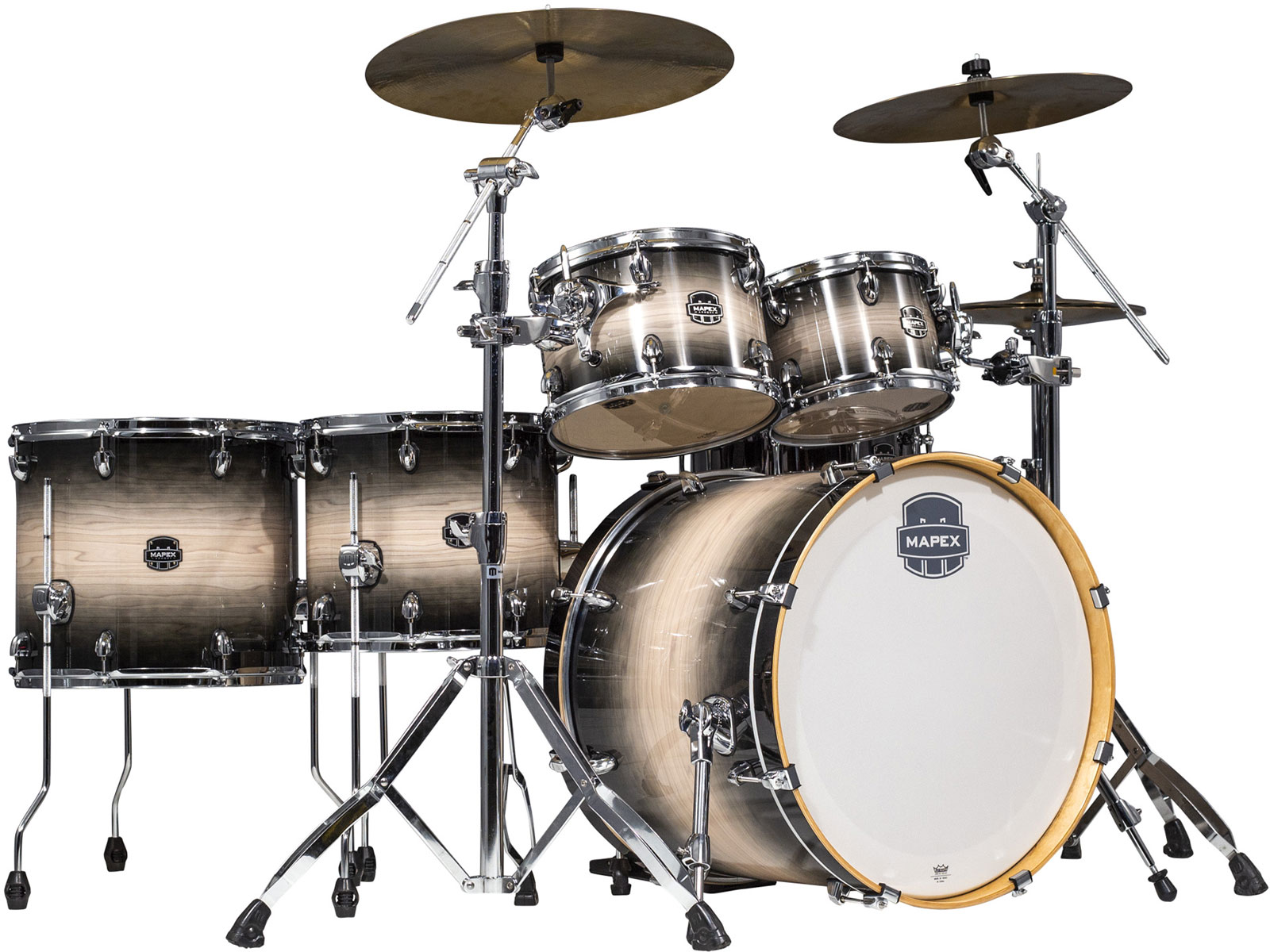 MAPEX Armory Rock Studioease Black Burst (GELEVERD EXCLUSIEF HARDWARE)