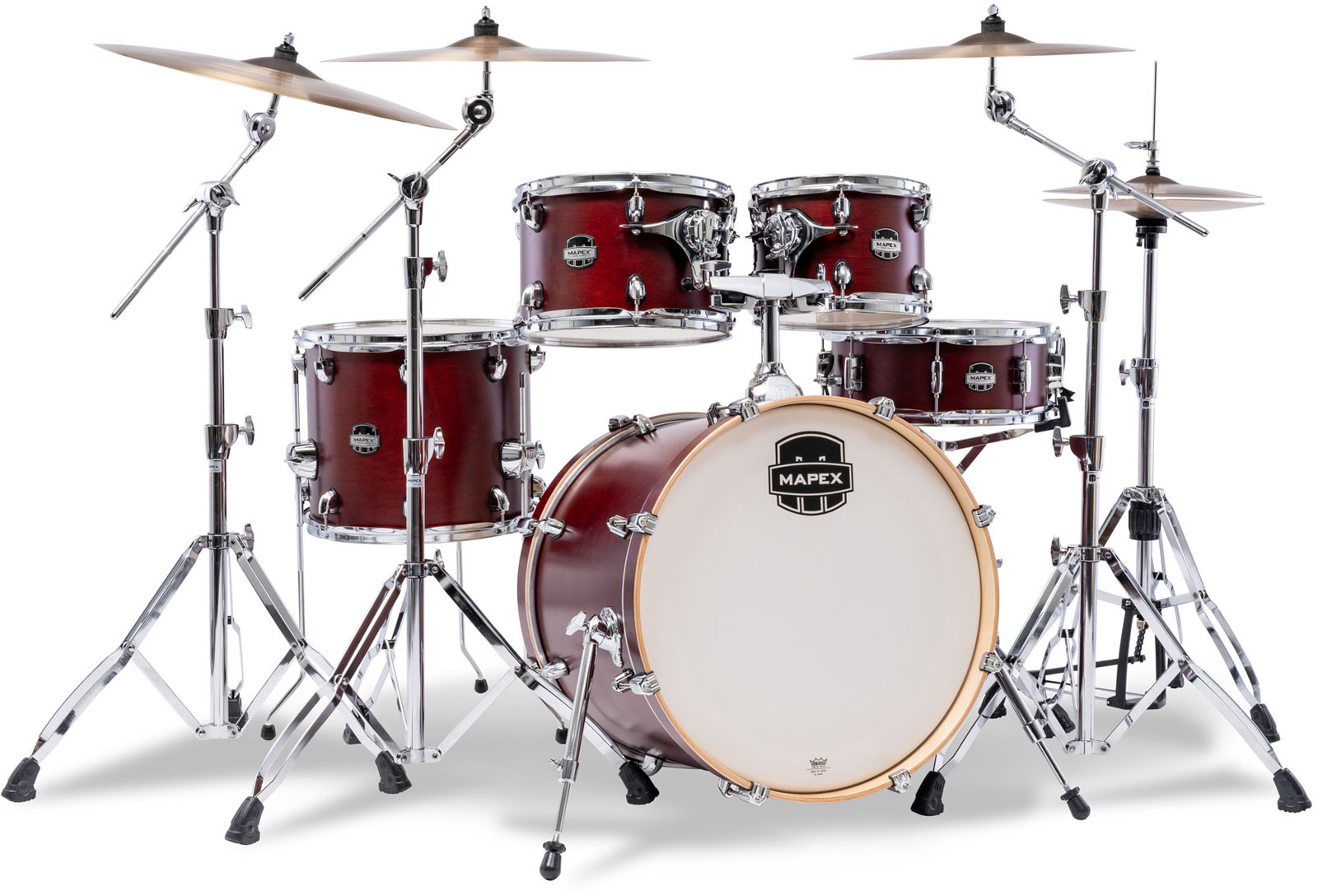 MAPEX MARS MAPLE FUSION 5 Fûts MERLOT SATIN